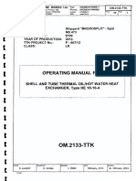 1354 577-406 TTK Turbine Works-Operating Manual For Shell and Tube Thermall Oil-Hot Water Heat Exchanger