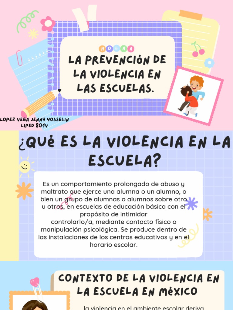 Prevención de la Violencia Escolar | PDF | Violencia | La violencia ...