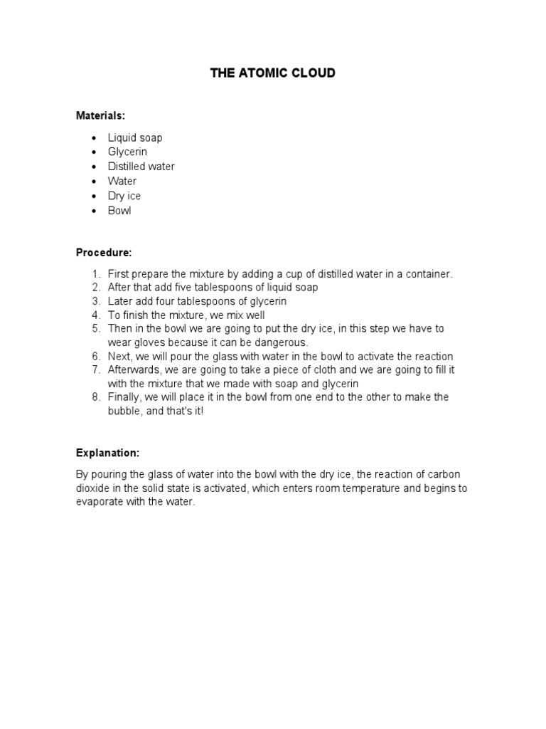 Create an Atomic Cloud Experiment | PDF