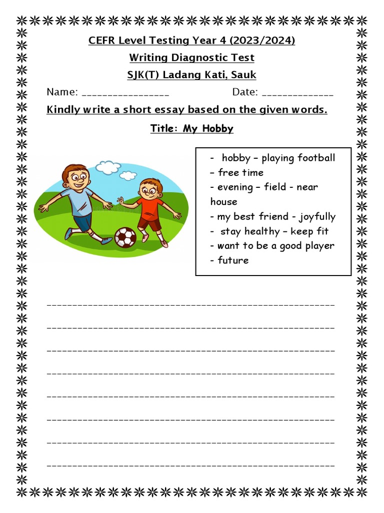 CEFR Level Testing Year 4 PDF