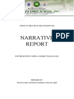 April 2023 Narrative Report