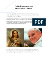 San Juan Pablo II Compuso Esta Oración A Santa María Goretti