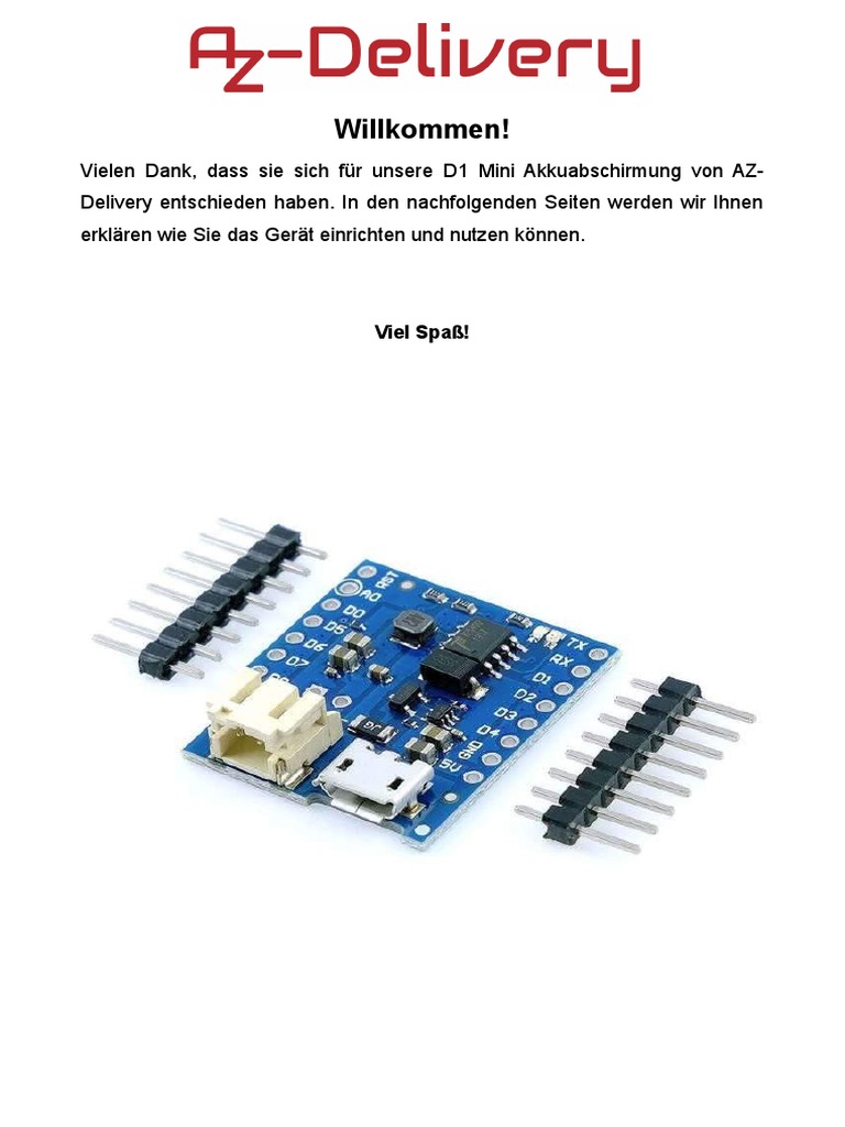 Produktbild von AZDelivery 3x 1-Relais Shield Für D1 Mini – Max. 50V AC/5A, WLAN-schaltbar, Inkl. E-Book