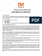 X Curitiba Cup de Futebol 2023 Regulamento Da Competição