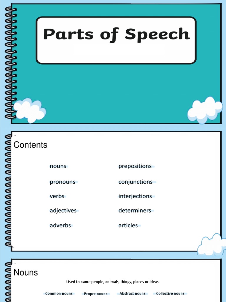 Parts of Speech | PDF | Adjective | Noun