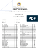 Transkrip Departemen