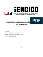 Comprobación de Calibración Del Nivel de Ingeniero