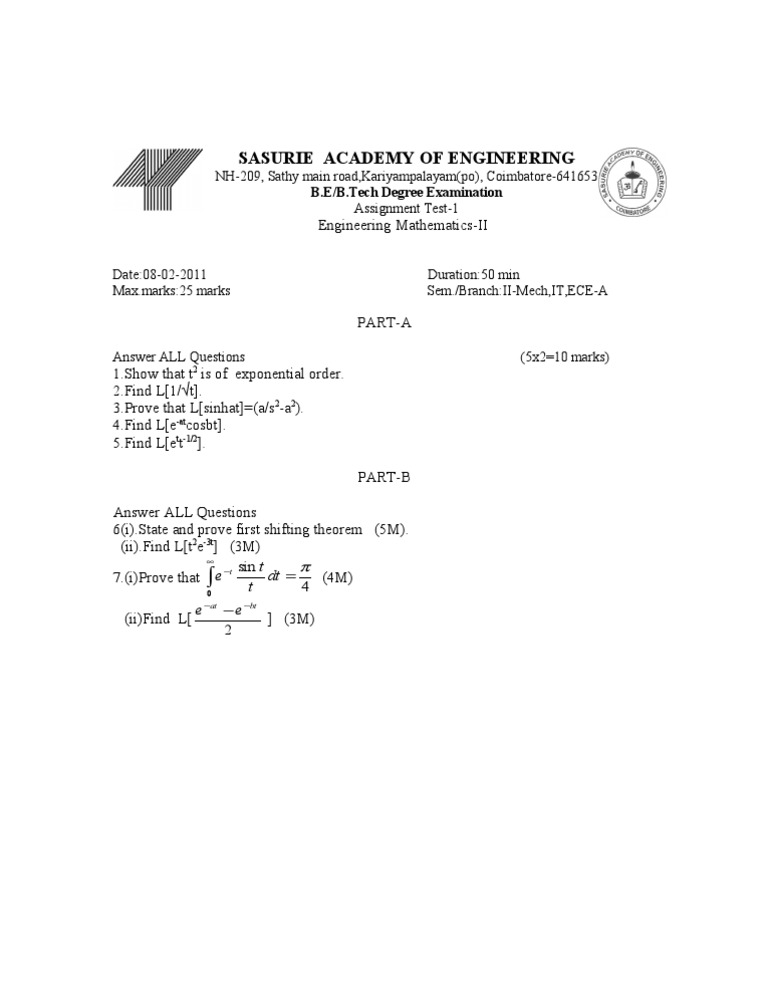 Ass 1 | PDF | Teaching Mathematics