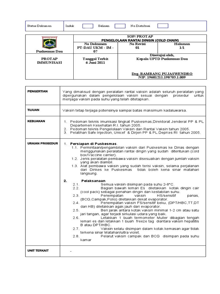 Sop Rantai Dingin | PDF