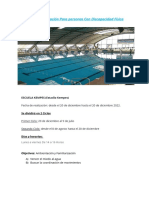 Escuela de Natación para Personas Con Discapacidad Física