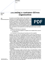 Becoming a Customer Driven Organization