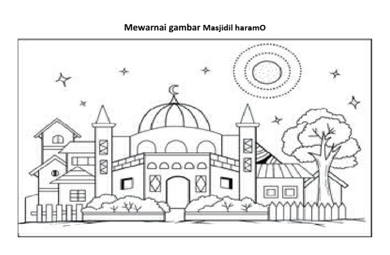 Mewarnai Gambar Masjidil Haram | PDF