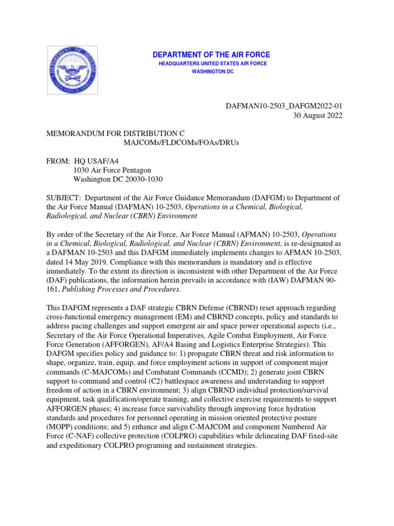 Afman10 2503 pdf weapons of mass destruction cbrn defense