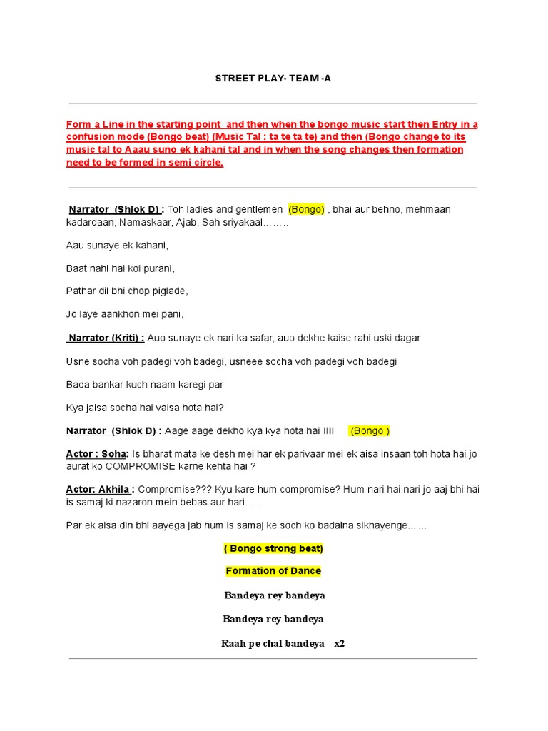 Street Play - Team - A | PDF | Art