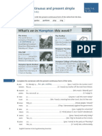 Present Simple Vs Present Continuous - English Grammar in Use - Intermediate - 3e - Supplementary Exercises