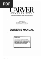 Download Carver PM-15 Owners by Daan Kerkhof SN65762999 doc pdf