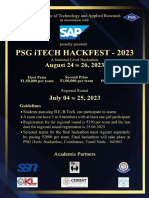 PSGITech Hackfest 2023 Brochure