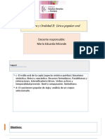 5 - Unidad II - Oralidad Literaria-Estilo Oral de La Copla