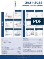 2021-2022 SDPC School Calendar