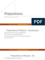 5.1 Prepositions - of - Reason PDF