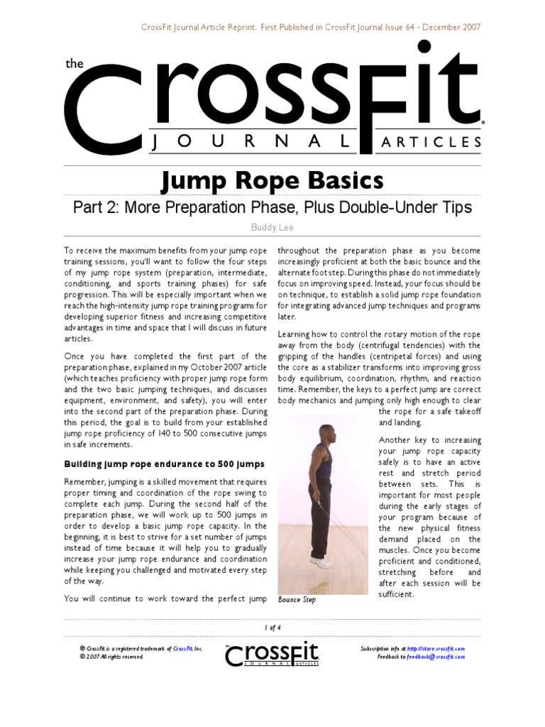 64 07 Jump Rope Basics 2 | PDF | Self-Improvement