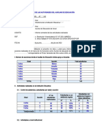 Informe Del AUXILIAR de Educación - Inicial