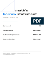 Slice Borrow Statement - May'2023