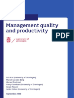 Management Quality and Productivity