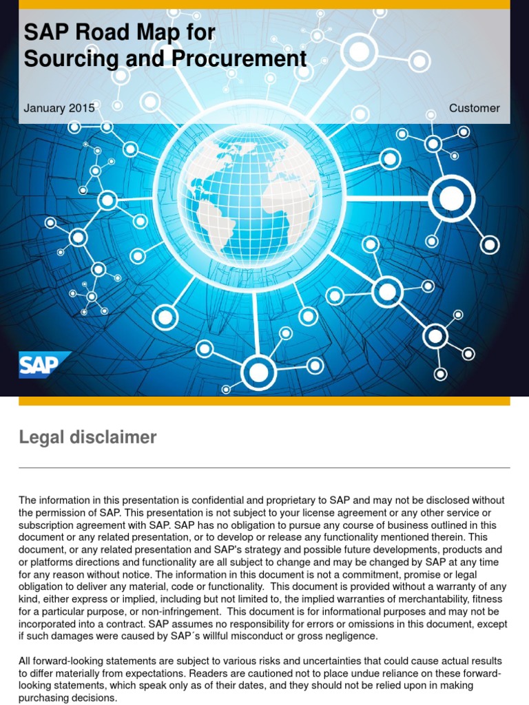 SAP Sourcing and Procurement Roadmap | PDF | Procurement | Supply Chain