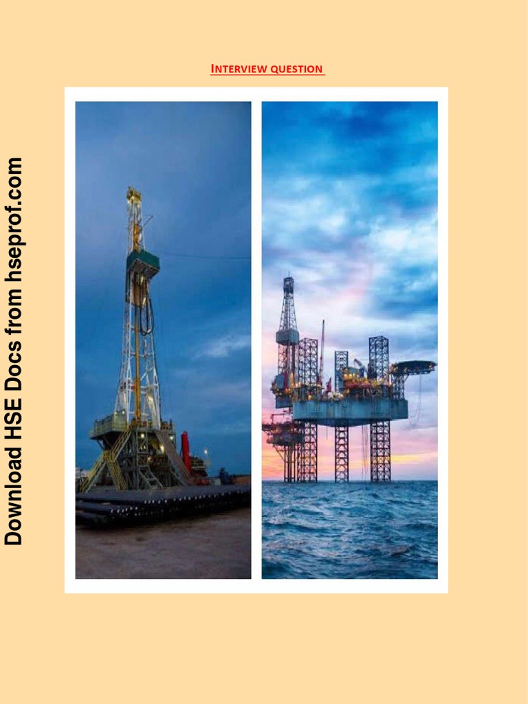 Offshore Platform Interview Q A Pdf Drilling Rig Pressure