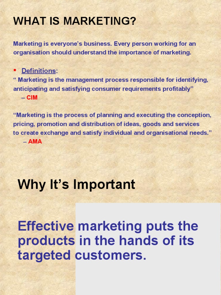 Introduction To Marketing Management PDF