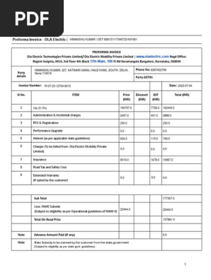 proforma