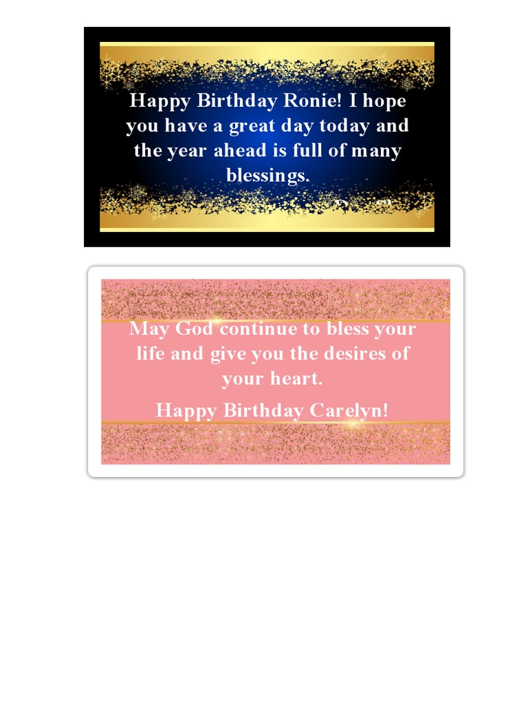 Bday Card | PDF