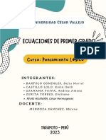 P11 - Ecuaciones de Primer Grado