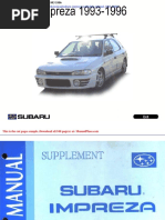Subaru Impreza Workshop Manual 1993-1996 | PDF