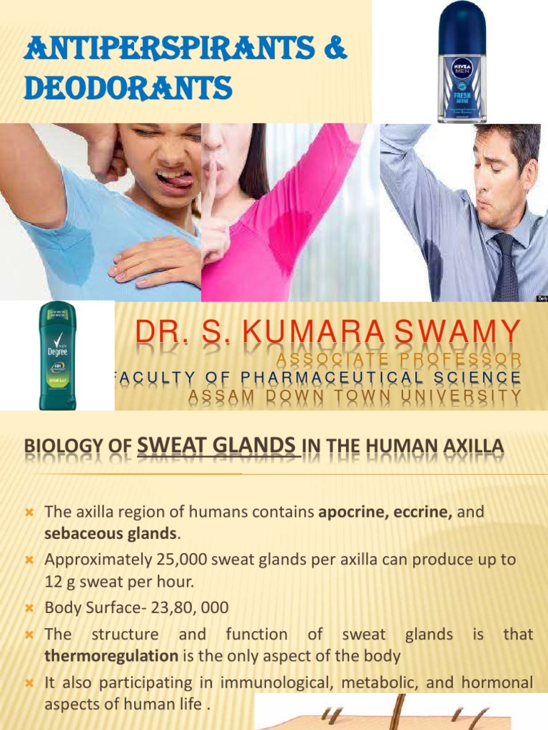 Antiperspirants and Deodorants PDF Chemical Substances Chemistry