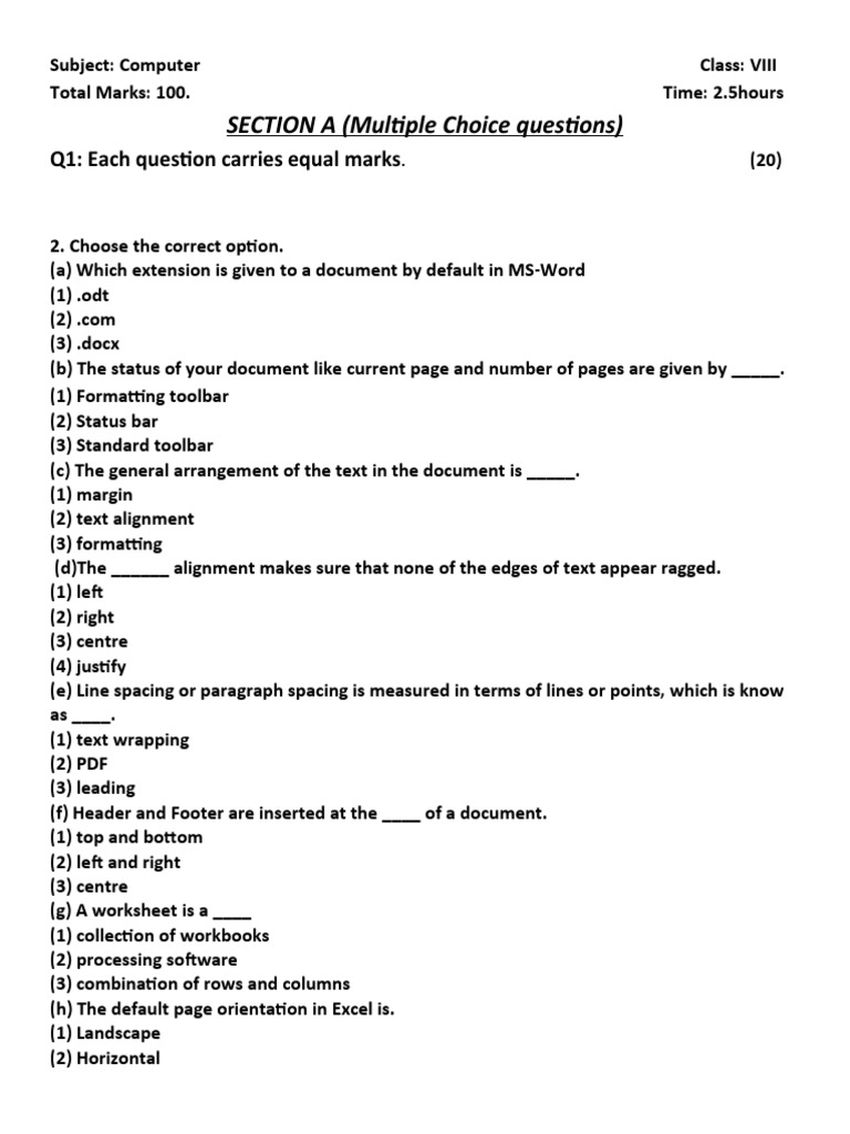 Computer class 8 pdf microsoft excel graphical user interfaces