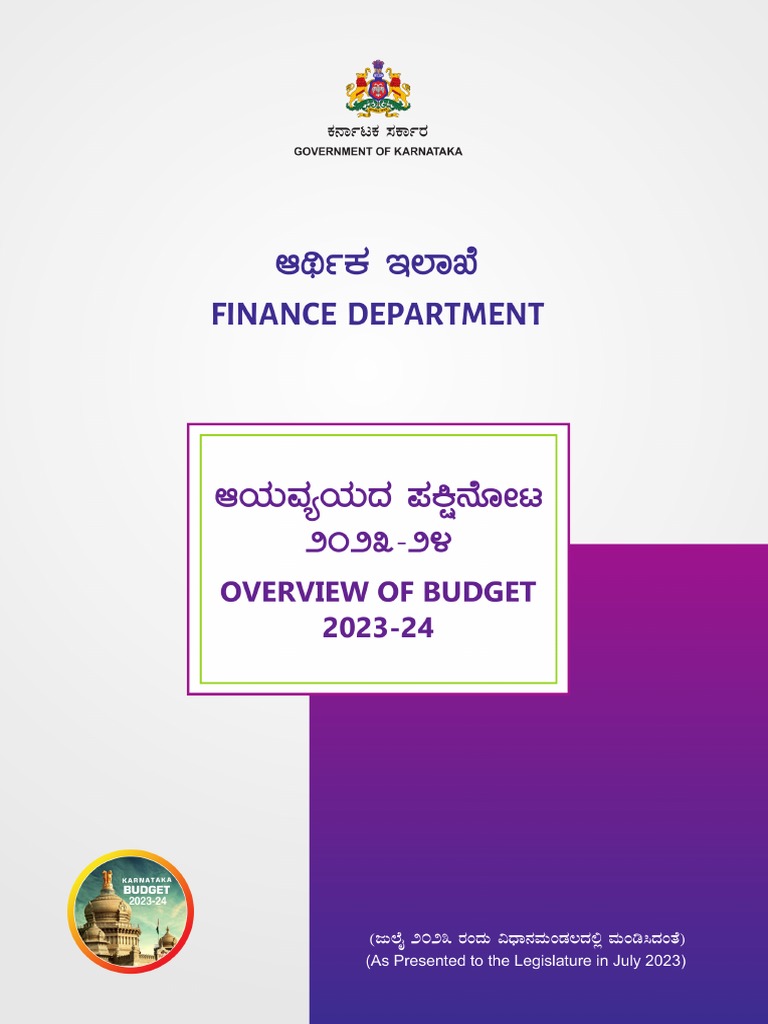 Overview of Budgetjuly202324 PDF Government Budget Balance Banks