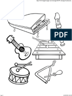 Coloriage D'instruments de Musique