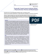 Characterization of Chemically Treated Limonia Acidissima Wood Apple Shell Powder Physicochemical Thermal and Morphological Properties