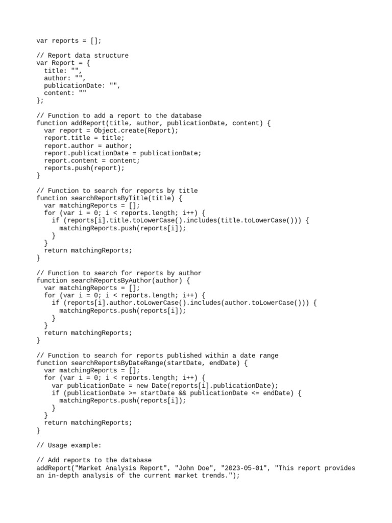 Sample Code | PDF