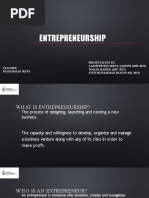 ENTREPRENEURSHIP