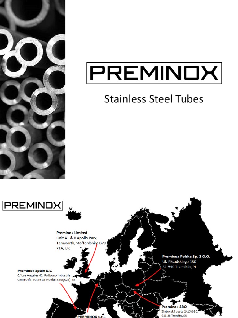 Preminox Stainless Steel Tubes and Pipes | PDF