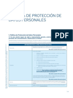 Politica de Protección de Datos Personales