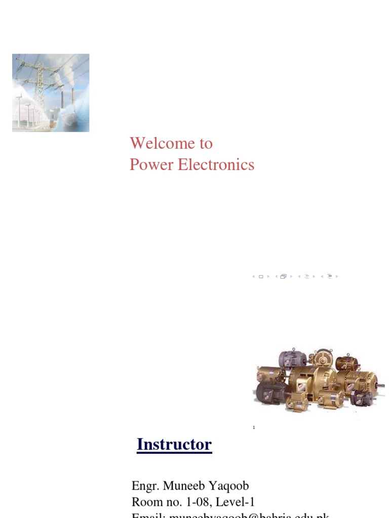 Power Electronics Lecture1 PDF
