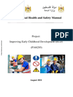 Occupational Health and Safety Manual Improving Early Childhood Development in The West Bank and Gaza P168295