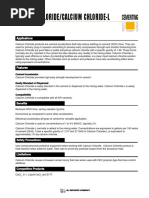 Calcium Chloride/Calcium Chloride-L: Cementing