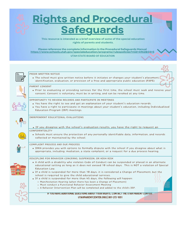 Procedural Safeguards Handout | PDF | Individualized Education Program
