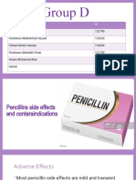 Pencillins Side Effects and Contaraindications