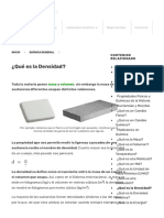 ¿Qué Es La Densidad - TP - Laboratorio Químico